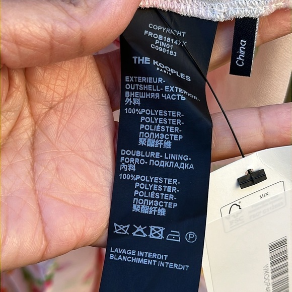 The Kooples Pleated Floral-Print Maxi Dress size 2 Bridal Shower Wedding Fairy - Picture 15 of 16